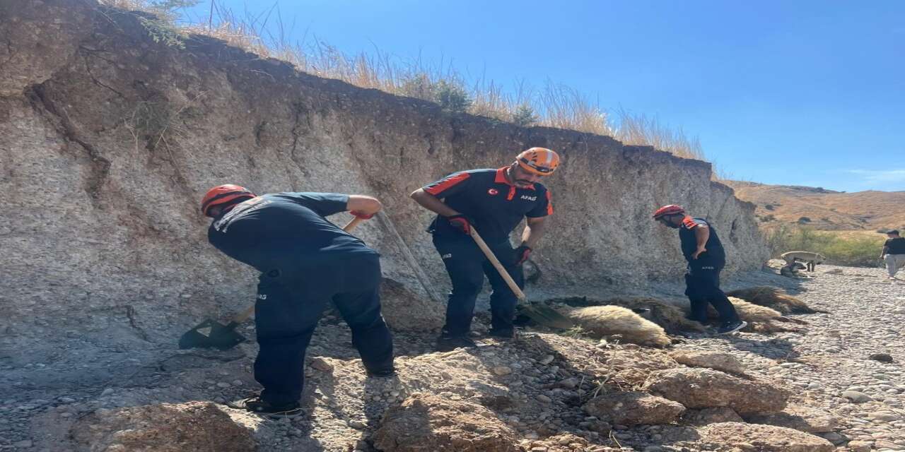 Kahta’da Toprak Kayması: AFAD Ekipleri 3 Hayvanı Sağ Kurtardı