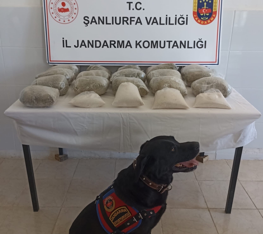 Şanlıurfa’da 3 milyon lira değerinde uyuşturucu ele geçirildi.
