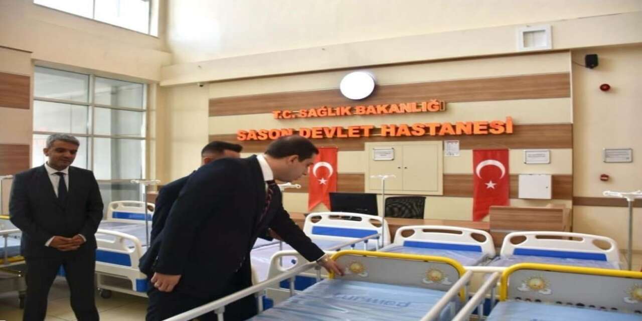 Sason’da yatağa bağımlı hastalara destek: 10 hasta yatağı hastaneye teslim edildi