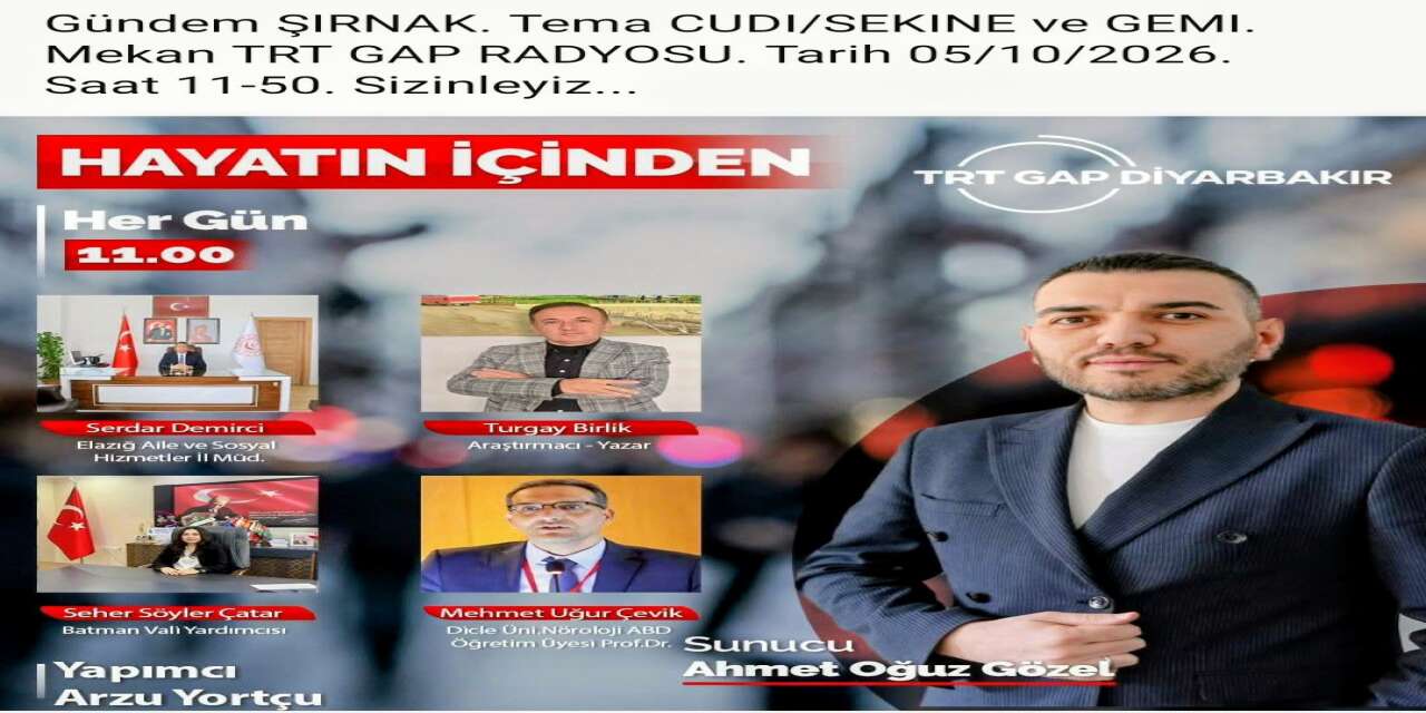 Köşe Yazarımız Turgay Birlik,  Şırnak’ın Tarihine Işık Tutuyor