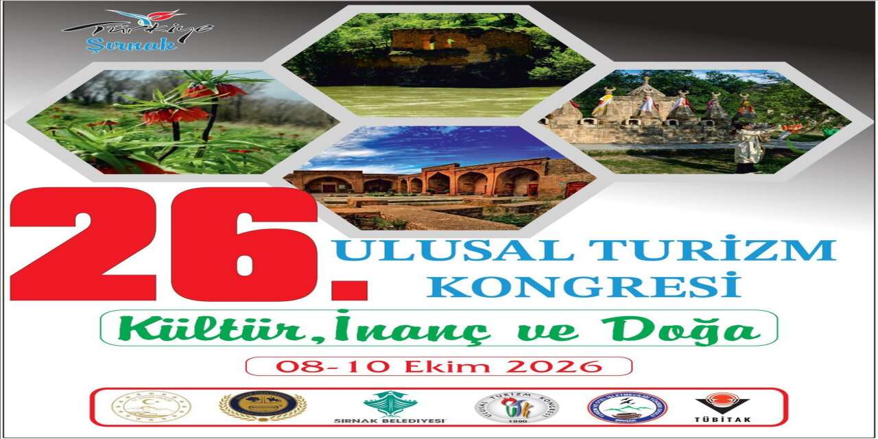 26. Ulusal Turizm Kongresi Şırnak’ta Düzenlenecek