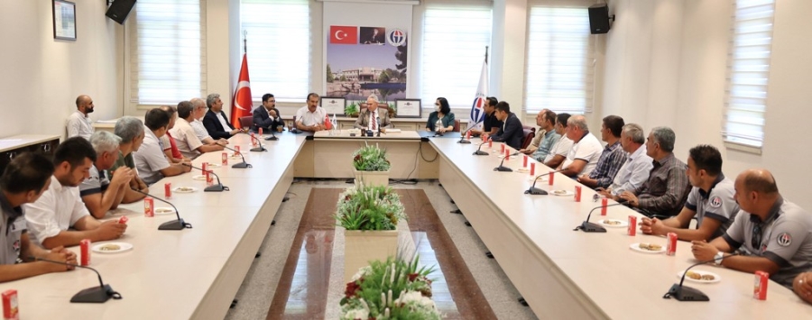 Orman yangınına müdahale eden GAÜN personelleri ödüllendirildi