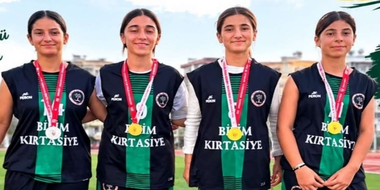 Silopi Kimya Fen Lisesi pistte rüzgar gibi esti: 100 metre ve uzun atlamada çifte derece!