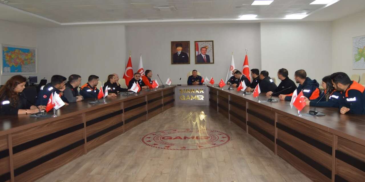 Şırnak’ta AFAD ve 112’nin Çalışmaları Değerlendirildi