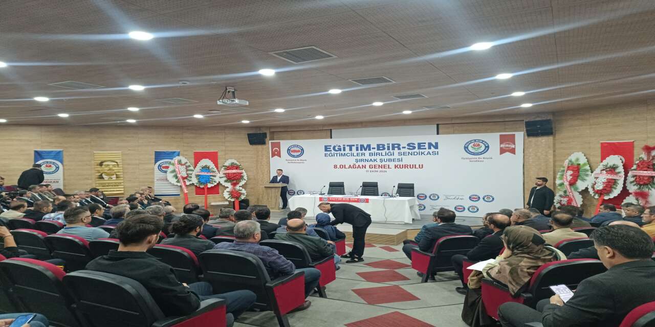 Eğitim-Bir-Sen Şırnak Şubesi’nin 8. Olağan Genel Kurulu Başladı
