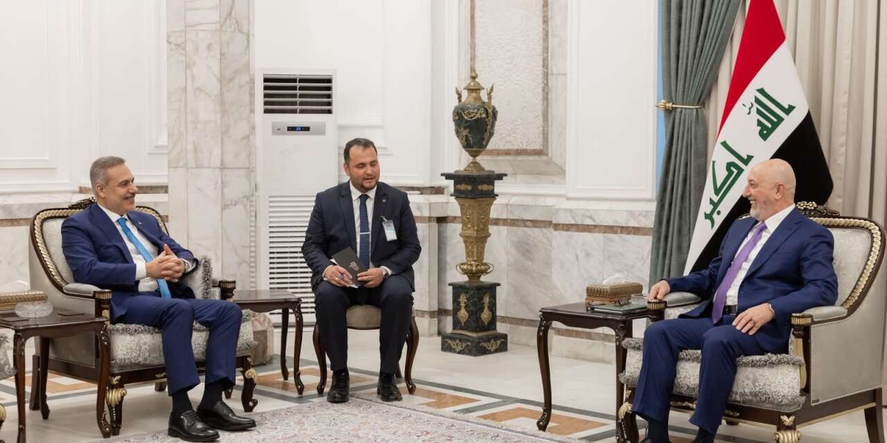Bakan Fidan, Irak Cumhurbaşkanı Amedi ile bir araya geldi