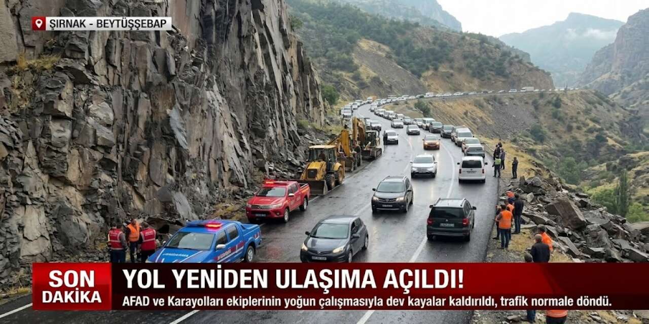 Şırnak-Beytüşşebap Yolu Yeniden Ulaşıma Açıldı!
