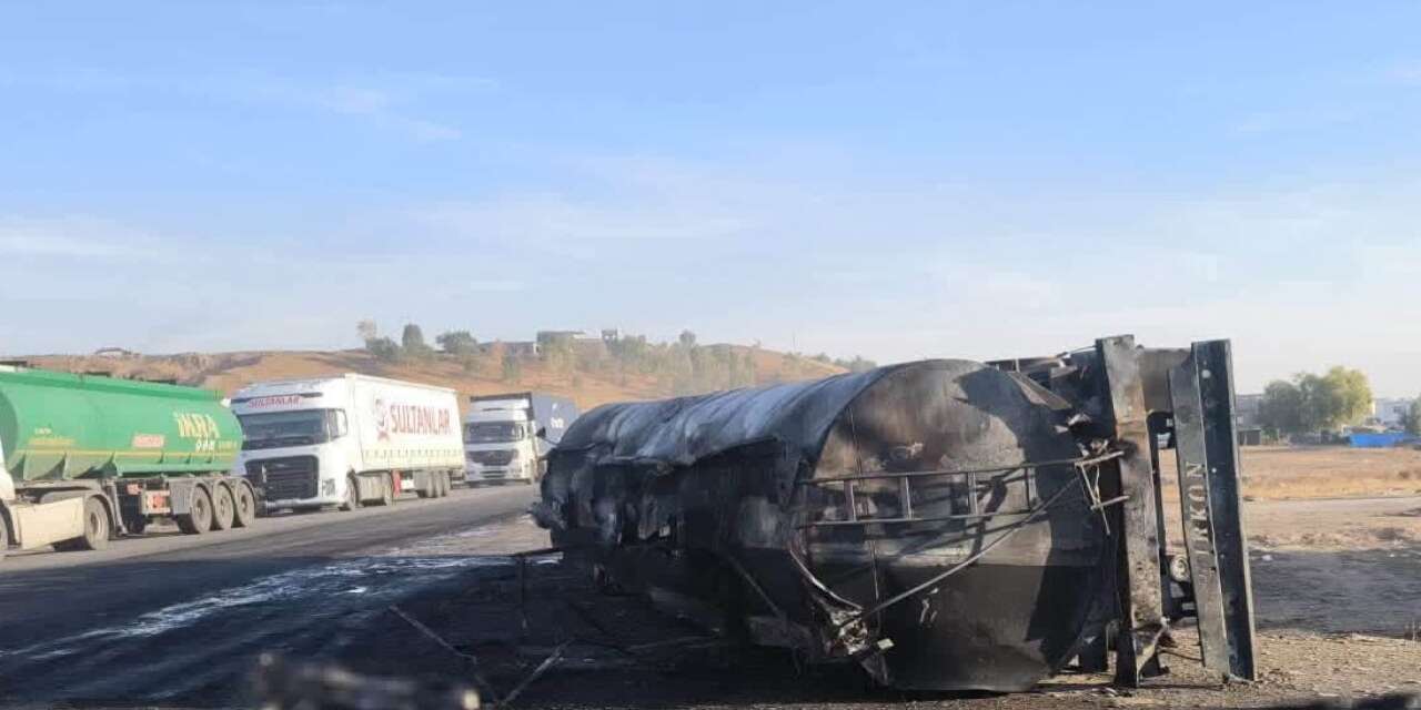 Erbil Yolunda Tanker Faciası: Sürücü Alevler İçinde Can Verdi
