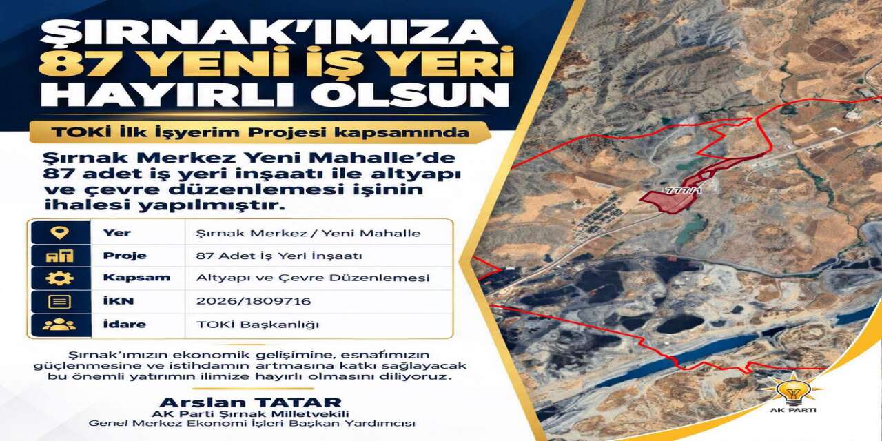 Şırnak’ta 87 Yeni İş Yeri İçin İlk Adım Atıldı!