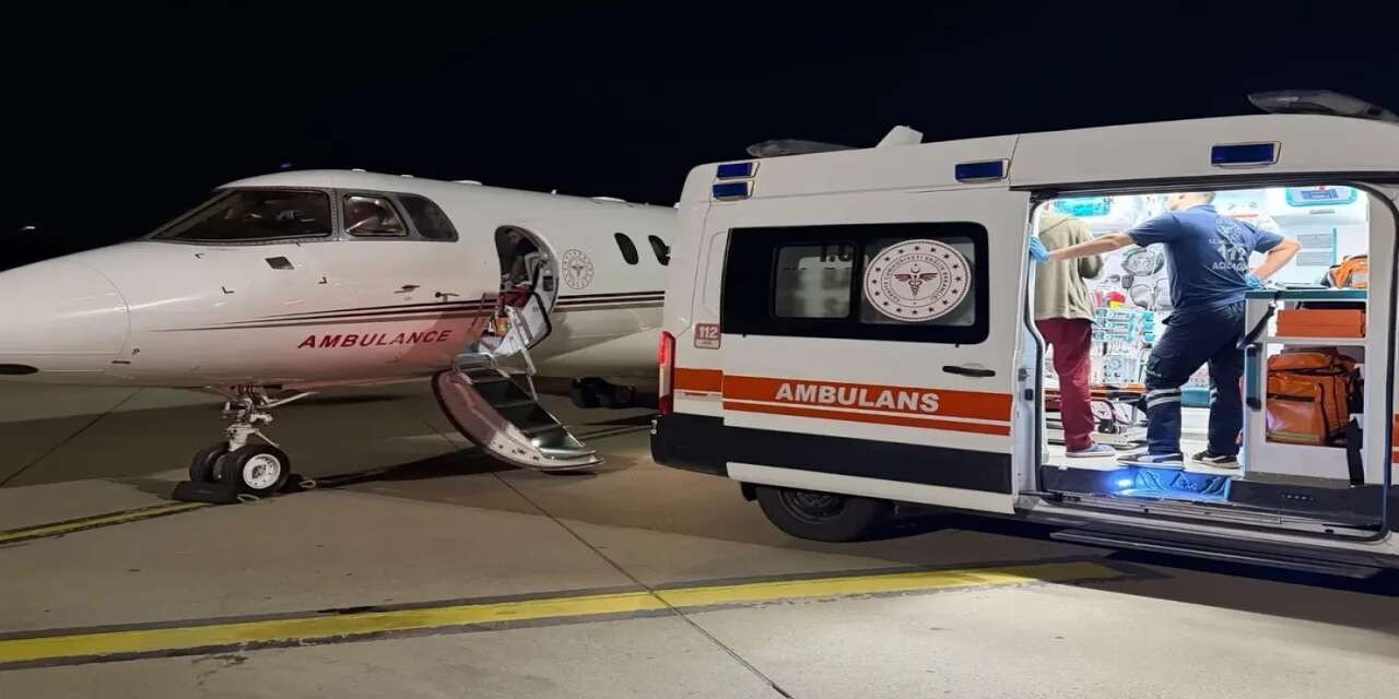 Şırnak’ta Kalp Hastası Yenidoğan Bebek Ambulans Uçakla Ankara’ya Nakledildi