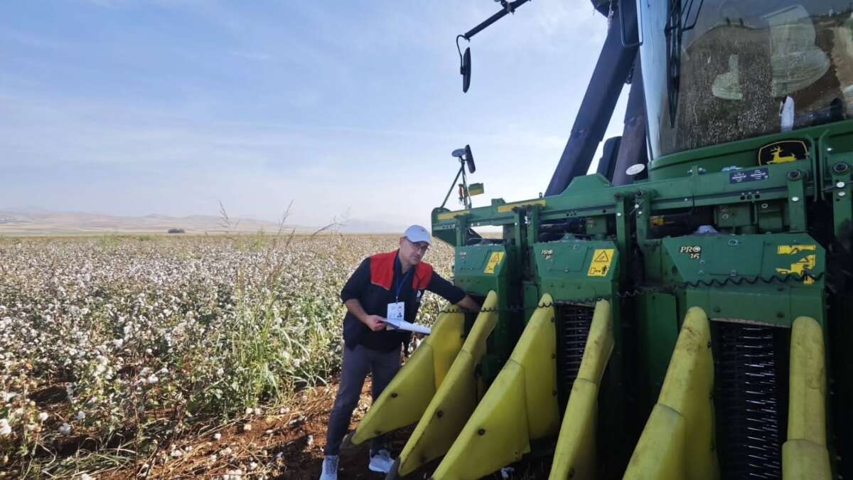 Şırnak'ta Pamuk Hasadında Biçerdöver Denetimleri Sürüyor