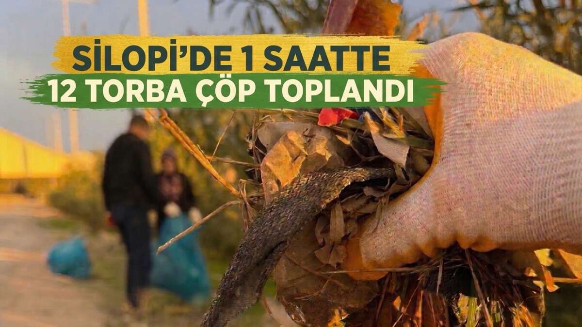 Silopi’de 1 Saatte 12 Torba Çöp Toplandı