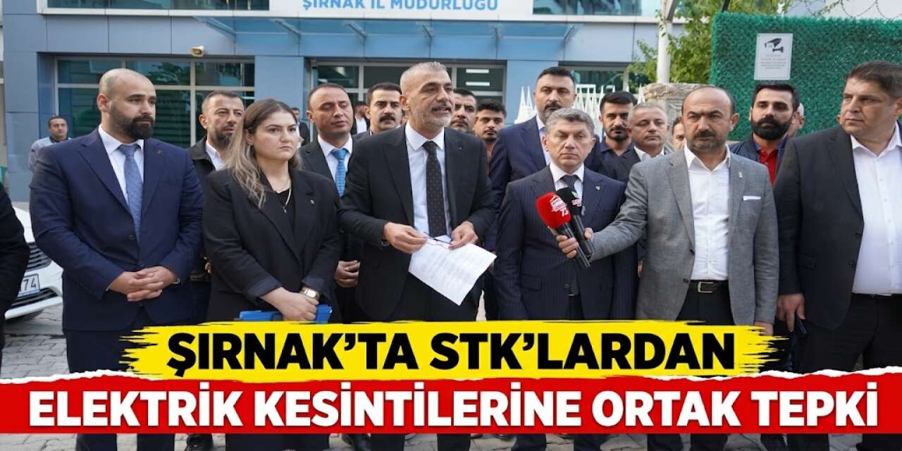Şırnak’ta STK’lardan Elektrik Kesintilerine Ortak Tepki