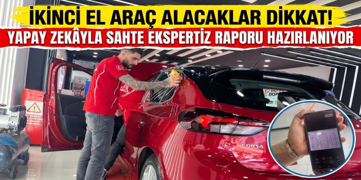 İkinci El Araç Alacaklar Dikkat! Yapay Zekâyla Sahte Ekspertiz Raporu Hazırlanıyor