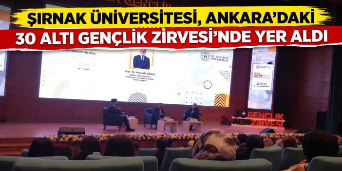 Şırnak Üniversitesi, Ankara’daki 30 Altı Gençlik Zirvesi’nde Yer Aldı