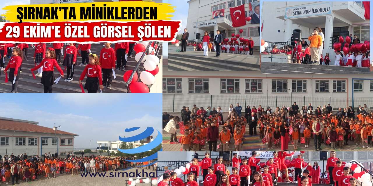 Şırnak’ta Miniklerden 29 Ekim’e Özel Görsel Şölen