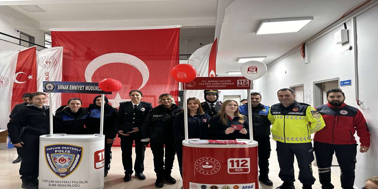 Şırnak 112 Acil Çağrı Merkezi'nden Cumhuriyet Bayramı’nda Farkındalık Etkinliği