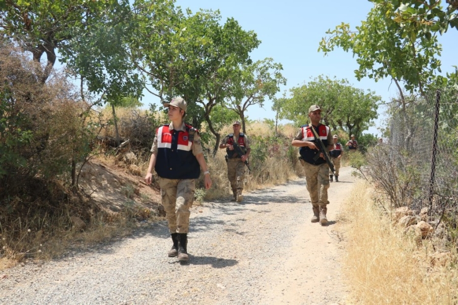 Siirt’te jandarma, fıstık hırsızlığına karşı bağ ve bahçelerde kuş uçurtmuyor