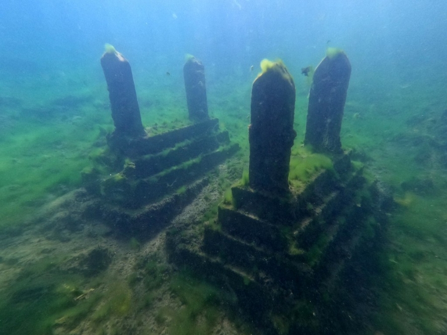 Dicle Barajı Altındaki Batık Kent Dalgıçlar Tarafından Görüntülendi   