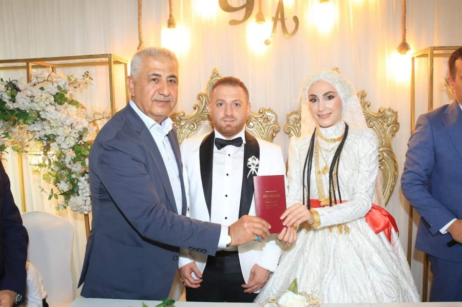 İdil Kaymakamı Özsoy,İlçe Sağlık Müdürü Sönmez’in Nikah Şahidi oldu