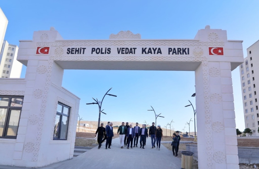 Mardin’de şehit adına şehrin en büyük parkı yapıldı 