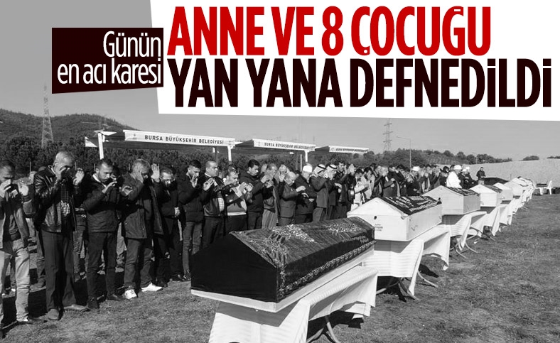 Bursa'da yangında hayatını kaybedenlerin cenazeleri defnedildi
