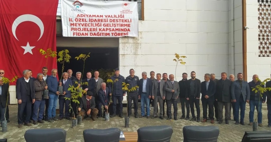 Çelikhan'da 2 bin adet ceviz fidanı dağıtıldı  