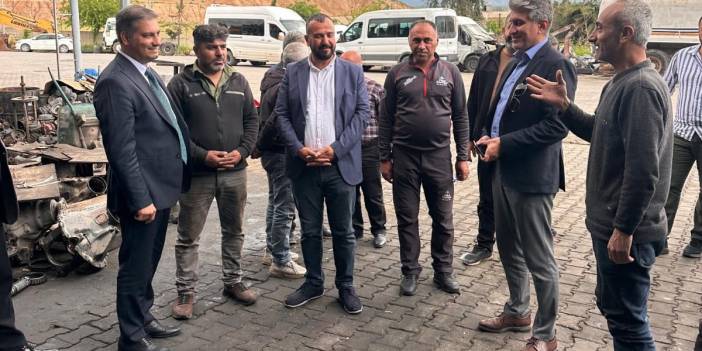 Cizre’de Sanayinin Nabzı Tutuldu: Hem Bayram Kutlaması Hem Saha İncelemesi