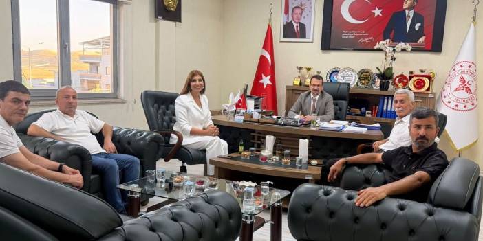 Almanya Hristiyan Partisi Milletvekili Cizreli Seyran Papo, Başhekim Sapan ile görüştü