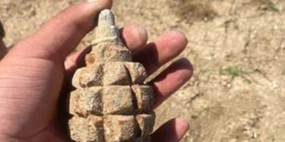 Ankara’da 104 yıllık patlamamış el bombası bulundu