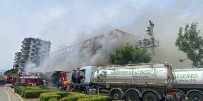 Mersin’deki fabrika yangını kontrol altına alındı