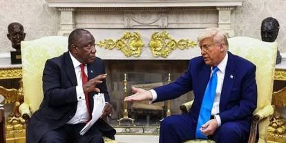 Trump, Güney Afrika Devlet Başkanı Ramaphosa ile görüştü