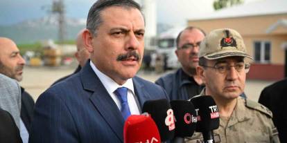 Erzurum Valisi Çiftçi, olay yerinde incelemelerde bulundu