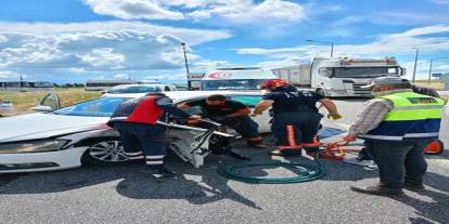 Babaeski'de trafik kazası: 3 yaralı