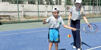 Cizre’de Down Sendromlu çocukların hayali gerçeğe dönüştü, Tenis Kortları güzelleşti