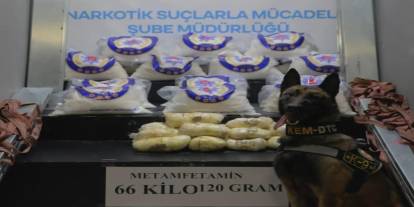 Hakkari'de bir tırda 66 kilo 120 gram metamfetamin ele geçirildi