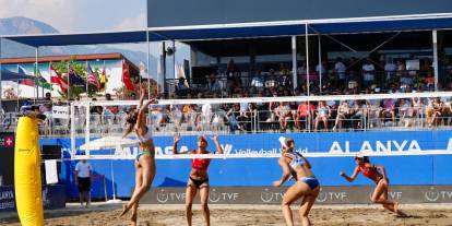 Dünya Plaj Voleybolu Pro Tur'un Alanya etabı tamamlandı
