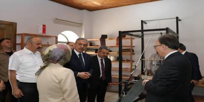 Şırnak Protokolü, Siirt’te Şal-Şepik Atölyesini Ziyaret Etti