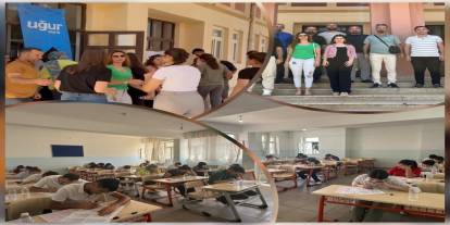 Silopi'de öğrencilerden YKS öncesi son prova
