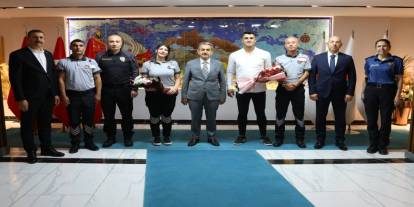 Özel Güvenlik Görevlilerinden Vali Ekici ve Emniyet Müdürü Büyükkleblebi’ye Ziyaret