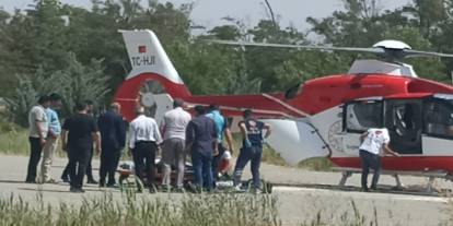 70'lik Hasta İçin Havada Umut Köprüsü: Helikopter Ambulansla Van'a Nakil