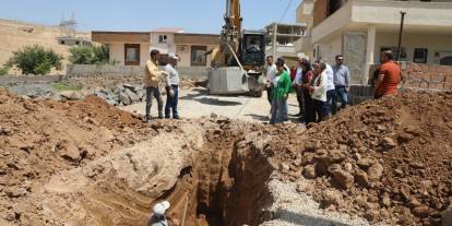 Cizre Belediye Başkanı Çalışmaları denetledi