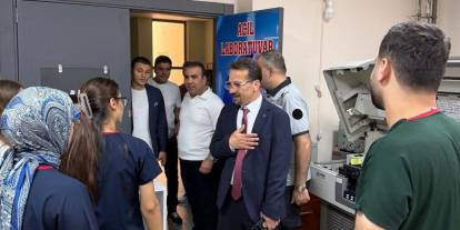 Başhekim Sapan, Hastanede değerlendirme ve tanışma turu yaptı