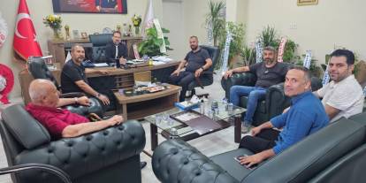 Cizre Küçük Sanayi Sitesi Yönetiminden, Başhekim Halit Sapan'a anlamlı ziyaret