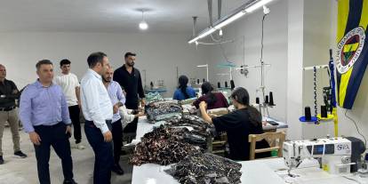 Silopi Kaymakamı, Tekstil tesisini gezdi, Sanat sokağında vatandaşlarla biraraya geldi