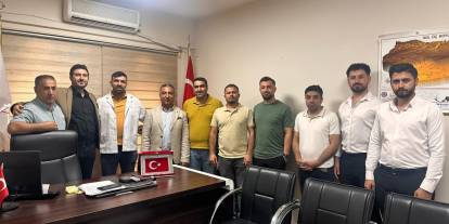 Sağlık-Sen Başkanı Anmal, İdil İlçe Sağlık Müdürüne birinci basamak sağlık hizmeti sorunlarını iletti