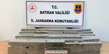 Batman'da 1688 Paket Bandrolsüz Sigara Ele Geçirildi