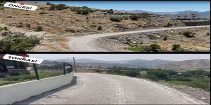 Uludere Gülyazı Köyü’nde 3 Bin m² Parke Yol Tamamlandı
