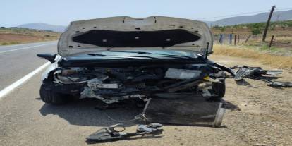 Siirt’te maddi hasarlı trafik kazası
