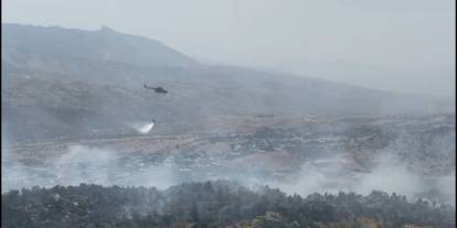 Şırnak'ta örtü yangınına karşı seferberlik: Ekipler müdahalede